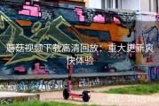 蘑菇视频下载高清回放：重大更新爽快体验