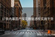 17条内幕国产探花数据透视实用干货