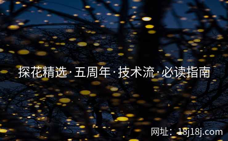 探花精选·五周年·技术流·必读指南