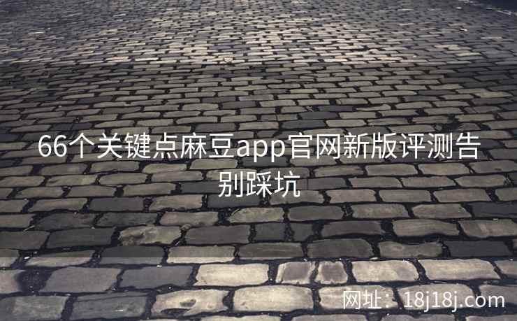 66个关键点麻豆app官网新版评测告别踩坑