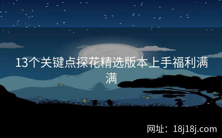 13个关键点探花精选版本上手福利满满