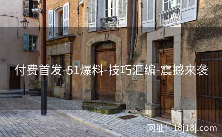 付费首发-51爆料-技巧汇编-震撼来袭
